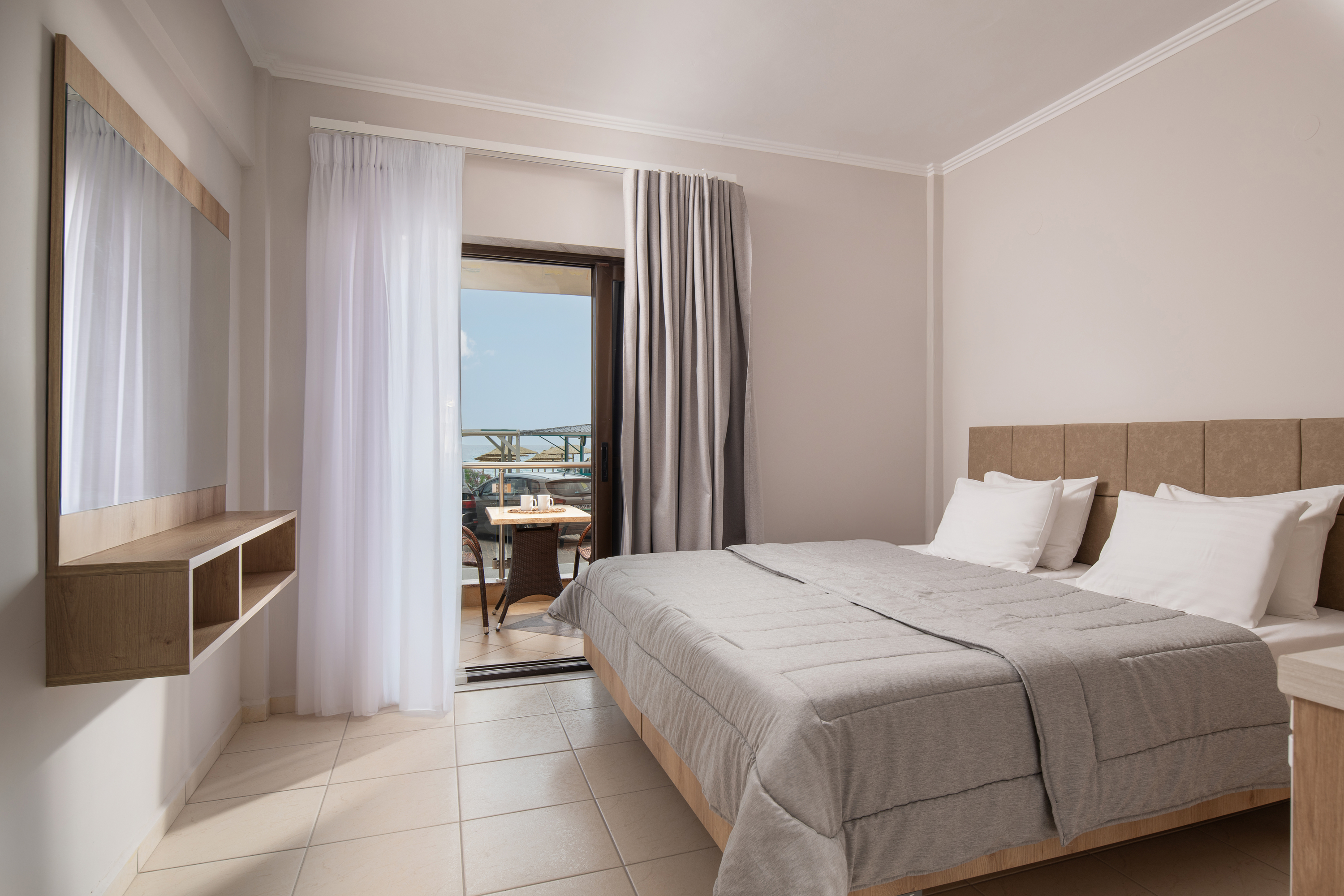 Superior Apartment (No. 04) – 1st Floor (Elevated Ground Floor) with Sea-View Balcony